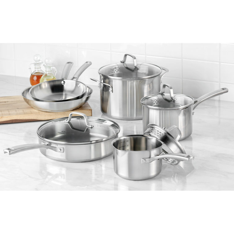 Calphalon Classic Stainless Steel 10 Piece Cookware Set & Reviews